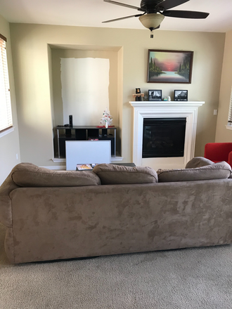 living room - Fully furnished bedroom with shared bath. House