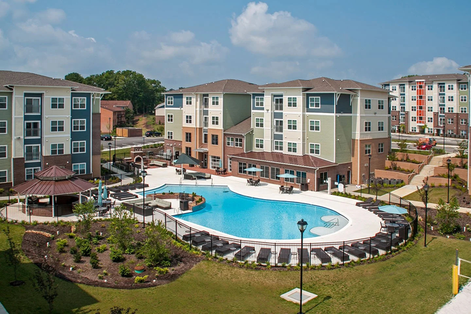 Outside & above - The Edge Apartments - walking distance from campus (2026-2027)