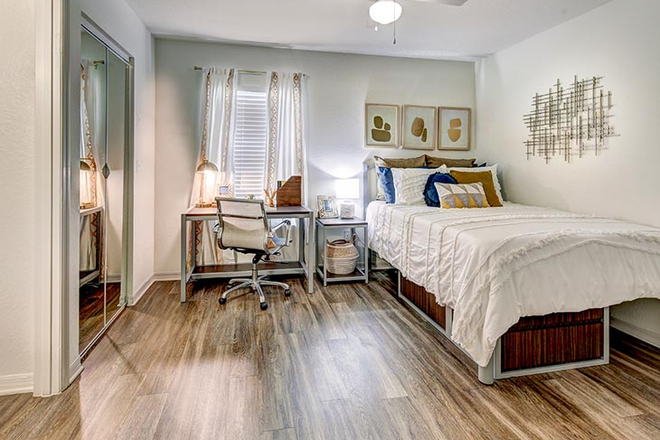 Bedroom - The Village at Science Drive Apartments