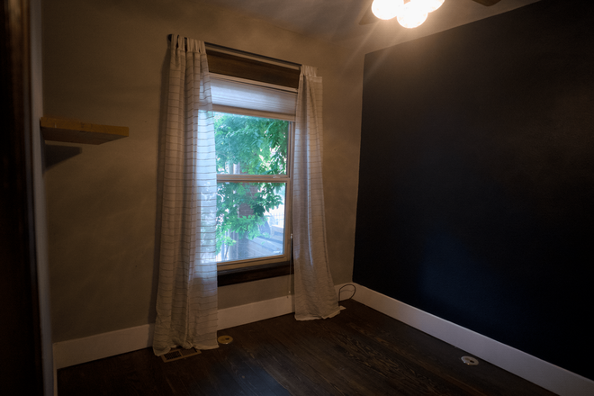bedroom window - One private bedroom + shared common space in Highland Duplex