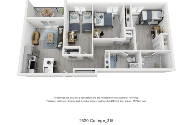 Floor Plan - 2520 College