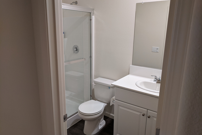 Private Bathroom - Small Master Bedroom for Rent in a Shared House