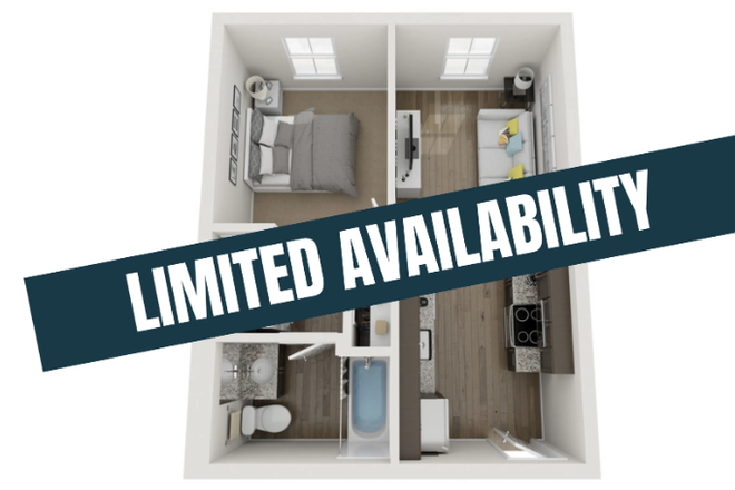 1BR floorplan - 1BD/1BTH at PEAK of BOONE Apartments