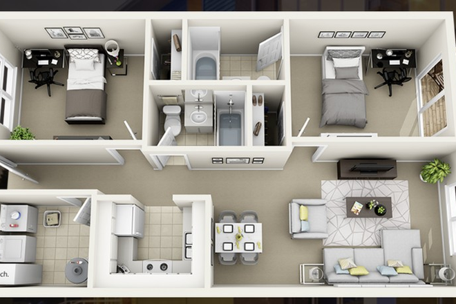 Apartment Layout - College Park at Midtown