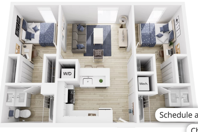 Bedroom, kitchen - Vox Phase 2