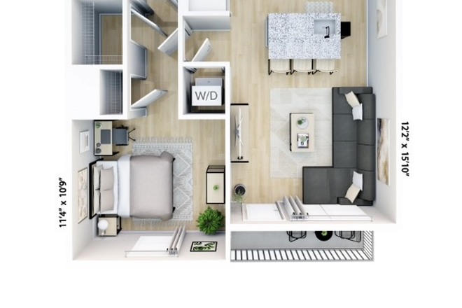 Floor plan - The 9 UCF Apartments