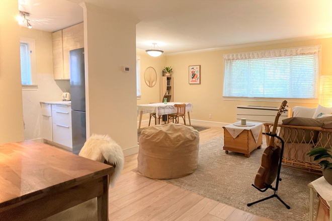 Layout view - Newly renovated/furnished! Gorgeous studio apartment (includes utilities, washer/dryer, parking)