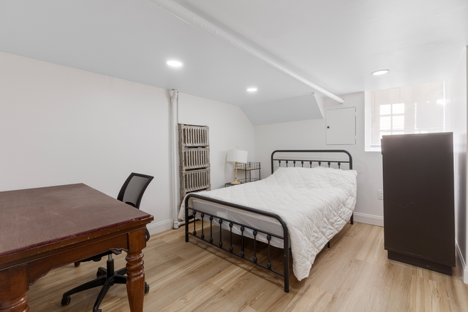 Living area - Renovated Studio directly behind State house, no fee, In unit laundry