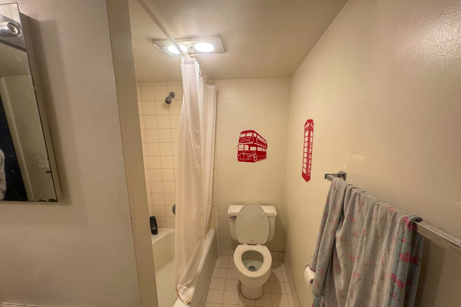 Attached restroom for master bedroom - Apartment in Rosslyn, Walking distance to main campus