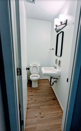 1st floor bathroom - The Brook Condos - 2 bedroom, 2 bathroom, on bus route