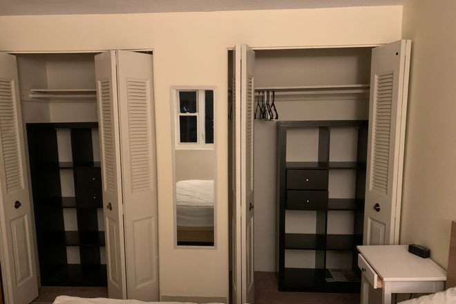 bedroom closet - Modern 2bd, 1bath, parking, walking distance to Harvard Square Condo