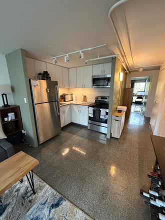 Kitchen - Fully Furnished Private 1Bed 1 Bath Summer Sublet | Prime Harvard/Cambridge Location Apartments