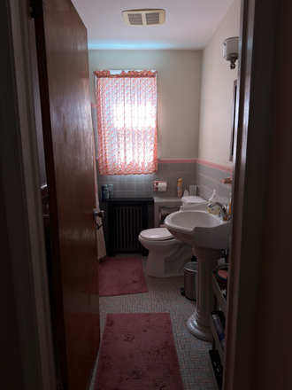 Bathroom - AVAILABLE AUG 2026!! 3 bed, 1 bath, big yard with two open rooms! Very close to campus! House