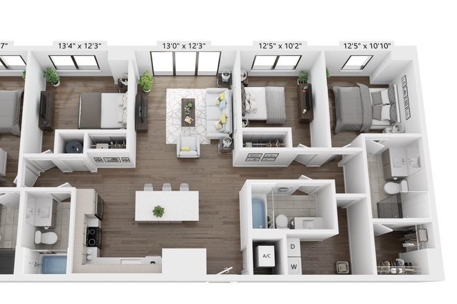Apartment Floor Plan - Grove Central Residences