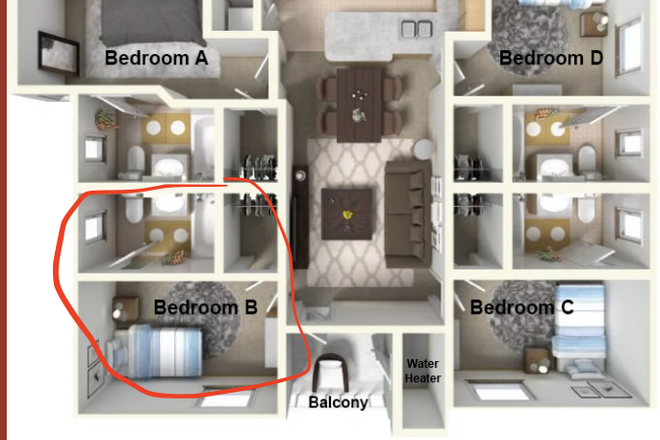 Floor plan - Block 36 Apartments