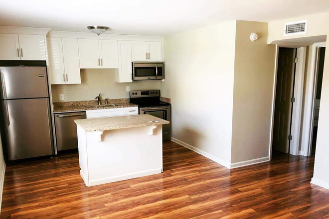 Stallings Place Two Bedroom Living Room - Stallings Place Apartments