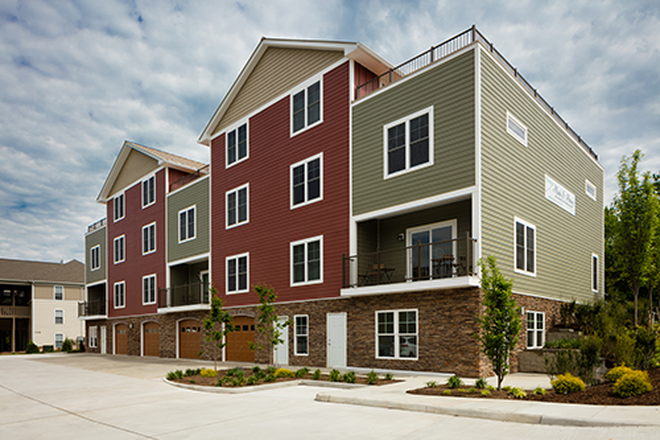 Parking lot view - Balcony Unit - 2 Bedroom 2.5 Bath Townhouse