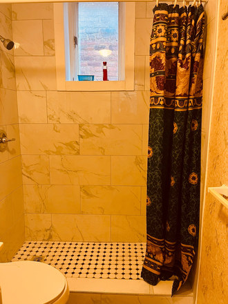 Shower 2 - Furnished Apartment House with shared kitchen and bathrooms. Private Bed Rooms.  close to UC campus