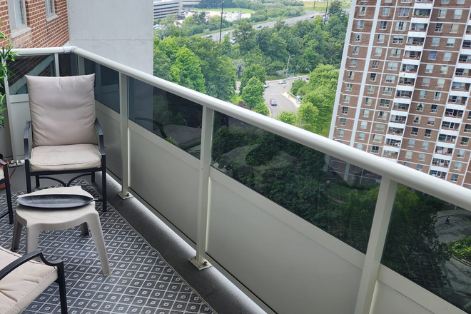 Balcony - Beautiful 3 bedrooms, 2 washrooms condo in the heart of North York.  Spacious 1100 sq ft.