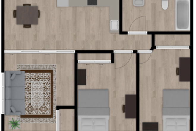 Floor Plan - Capri Eugene Apartments, Stoneridge Complex
