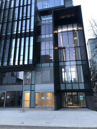 building entrace - Stunning 2 bedroom 2 bathroom unit in the high modern building. Huge balcony, bright unit.