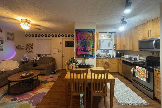 Living and kitchen area - ? January 2026 Lease Takeover SUPER Close to Campus – 1BR in 2BR Apartment ?(Female Preferred)