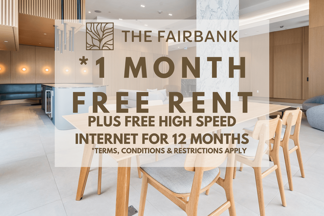 The Fairbank - May 2024_One Month Free - The Fairbank Apartments