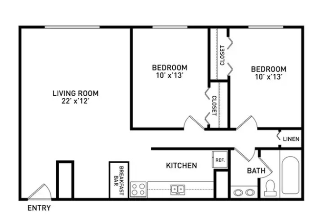 Floor Plan - Cedar Village Apartments