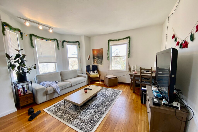 Visit hubrealtyproperties.com - Large 3 bedroom, updated kitchen and bathroom, in Jamaica Plain Apartments