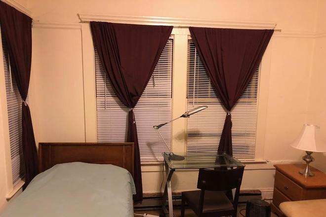 Bed - Private Furnished room in  two bed Apt.(Utilities included.)