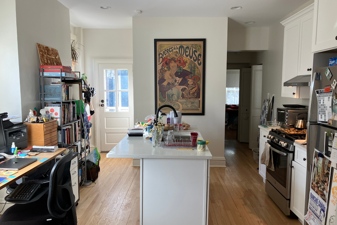 Kitchen and office - Sublet:Furnished 1BR apt for PU Faculty/Staff only-Dickinson St-Princeton