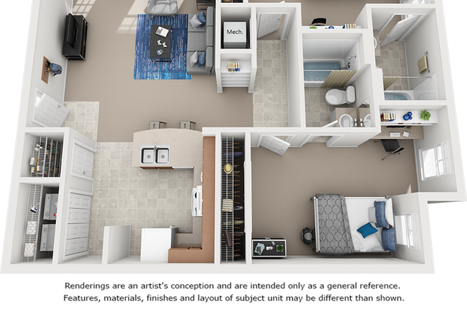 Layout of the Apartment - Gainesville Place Apartments, Sublease/Lease Transfer