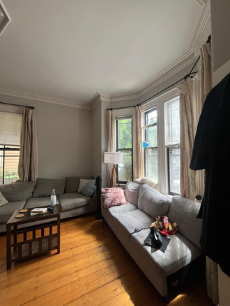 Living room - Two rooms opening up in huge house on Athens (Harvard Square)!