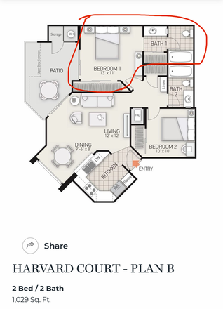 floor plan - Summer Sublease – Private Room in Irvine Near UCI