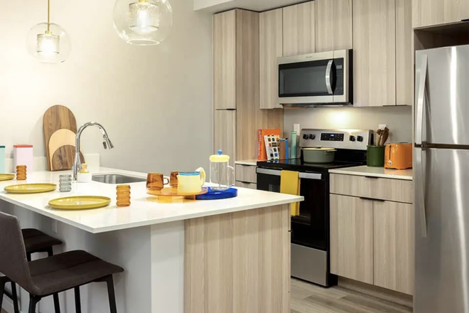 Kitchen - ōLiv Boulder Apartments