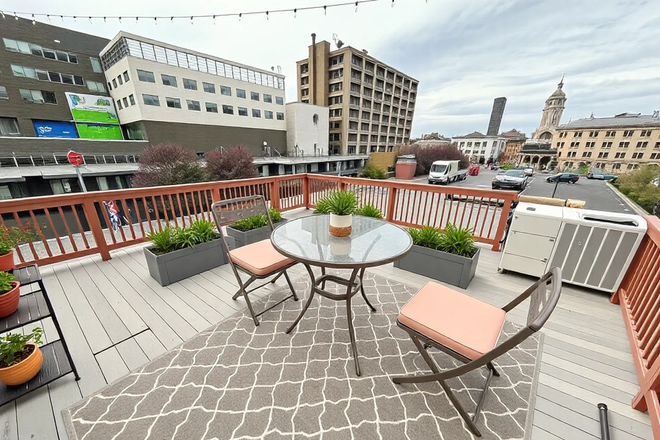 Private roof deck. Specular views of Boston and Prudential Center. - One-min Walk to Boston Univ Dental Medical, Bus to Tufts Med, Whole Foods, PRIVATE FULL BATH