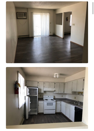 Living Room and Kitchen - 2 Bed/2 Bath Apartment, Walking Distance to Downtown and Main Campus