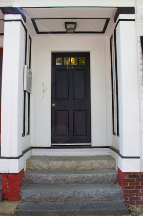 Front entryway door - Classic Cambridge apartment, less than 2 miles from Harvard