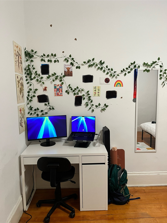 Bedroom (furnished) view from door - 2026 Summer Semester Room Rental! Apartments