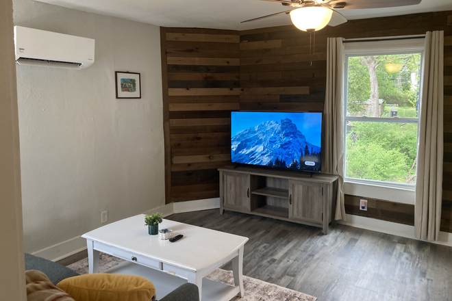 Living Room - Private Unit in Renovated Duplex less than 10 min drive to Liberty University Duplex