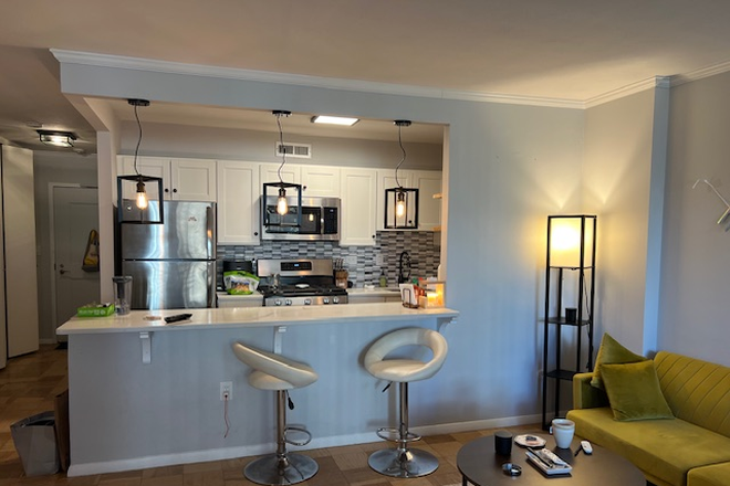 Kitchen viewed from the living space - Whittier Place - convenient studio in West End/Beacon Hill Condo