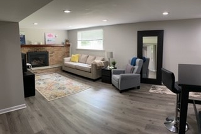 Living Room - WALK TO CAMPUS FROM THIS 2 BED, 1 BATH FULLY FURNISHED APARTMENT!