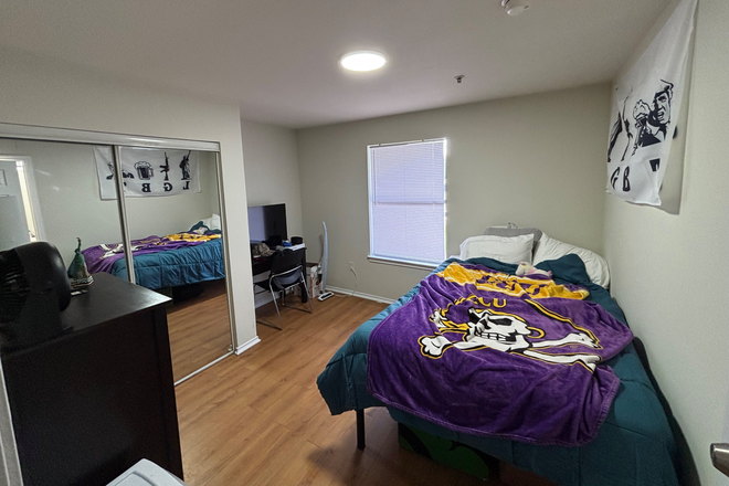 Bedroom - The Landing Student Living Apartments