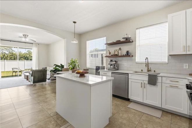 kitchen - Two Unfurnished Rooms Modern Updated 4x2 House Female Only– 6 Minutes from UCF - Utilities Included