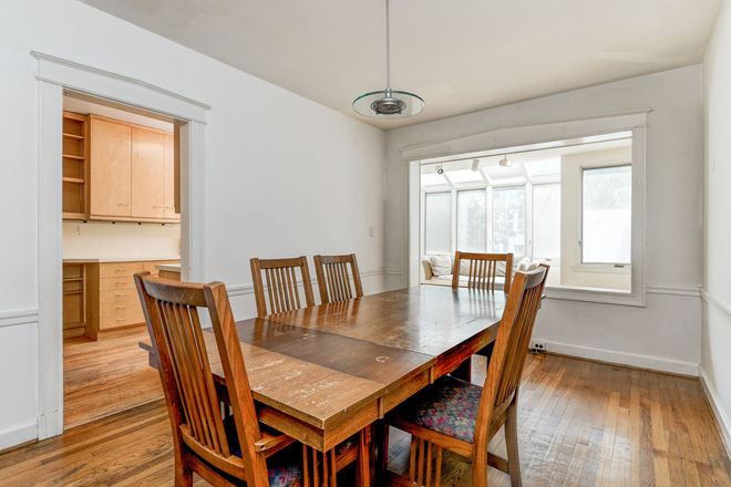 Dining Room 1 - 4424 Q ST NW, GEORGETOWN/FOXHALL, 6 BR/4BA, OFF ST PK, A/C, NEAR MED SCH, PUB TRAN, $1,250+/room House