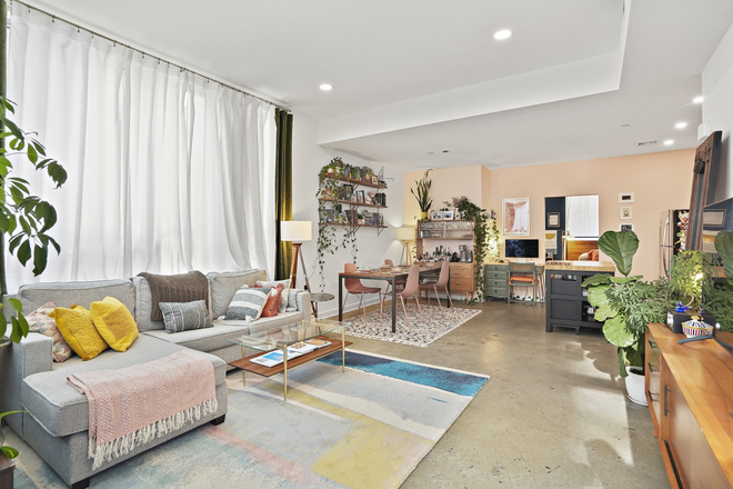 Hard to find floor plan with wide, open space and extra high ceilings. - Light-Filled and Spacious Condo on 14th with Parking