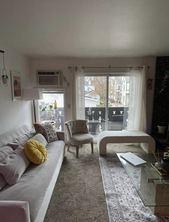 living room facing balcony - ROOMMATE NEEDED!! Apt in Downtown Boulder, close to Pearl Street
