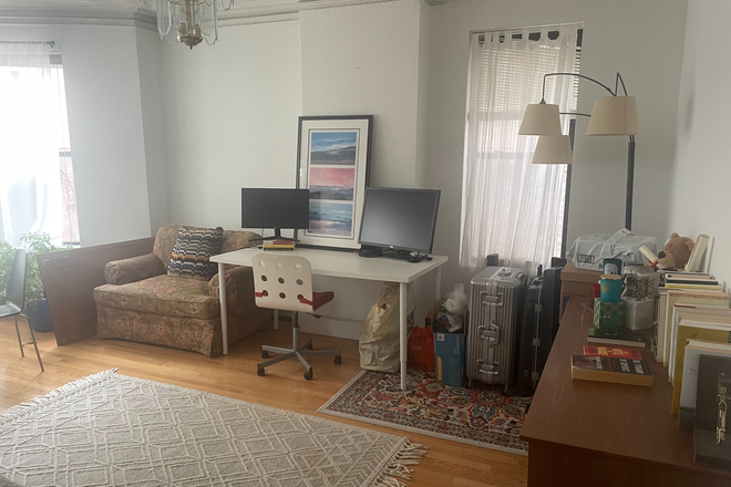 Living Room 2 - Bedroom in 4B1B Apartment in Brookline Village (Bus 60/65/66 & Green D line, walkable to Longwood)