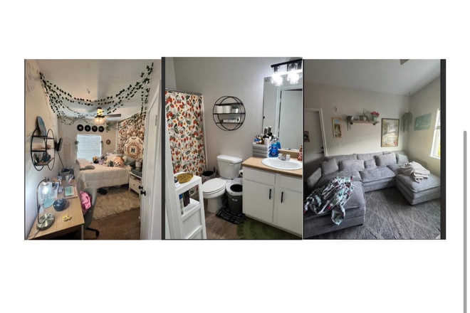 Bedroom, Living room - Stillwater Flats 2 Bedrooms open in 4 bedroom Condo!! $650 all bills paid