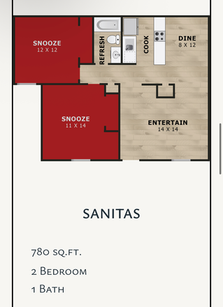 Floor plan - Coronado Apartments